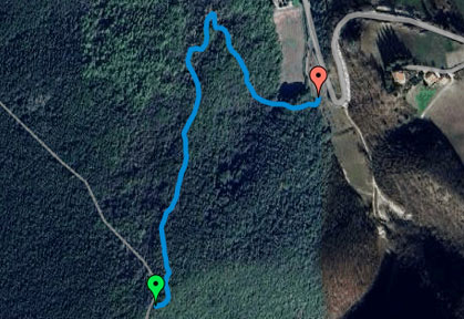 mappa percorso enduro e downhill Cimone 4.0 I Muri di Cingoli