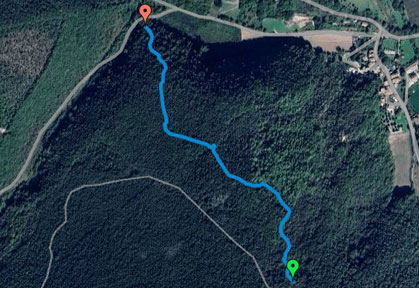 mappa percorso enduro e downhill Cimone Compatta Cingoli