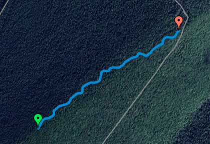 mappa percorso enduro e downhill Cimone Alta Easy Cingoli